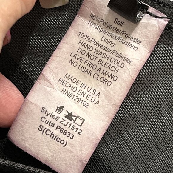 Ktoo Jumpsuit Womens S Black Sheer Mesh Layered Fitted Flare Sleeves Clubwear - Picture 10 of 15